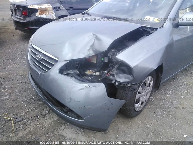 KMHDU46D79U826160 - 2009 HYUNDAI ELANTRA GLS/SE GRAY photo 6