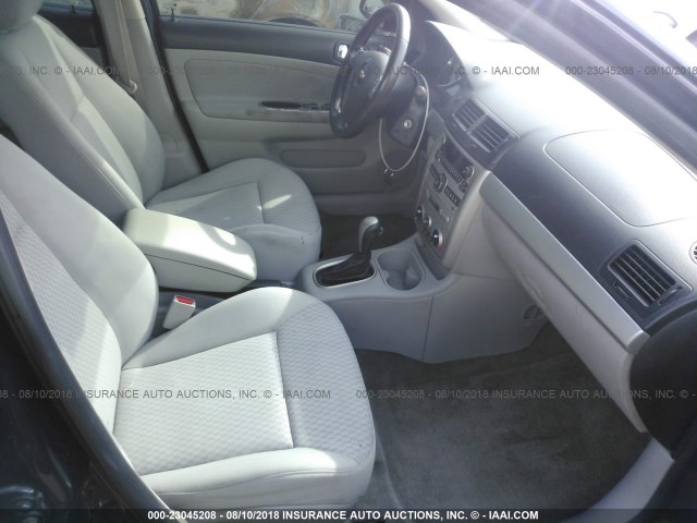 1G1AT58H297267866 - 2009 CHEVROLET COBALT LT შავი ფოტო 5