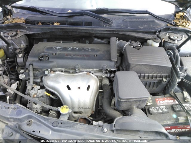 4T1BE46K18U783694 - 2008 TOYOTA CAMRY CE/LE/XLE/SE BLACK photo 10