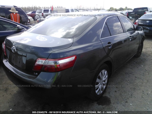 4T1BE46K18U783694 - 2008 TOYOTA CAMRY CE/LE/XLE/SE BLACK photo 4