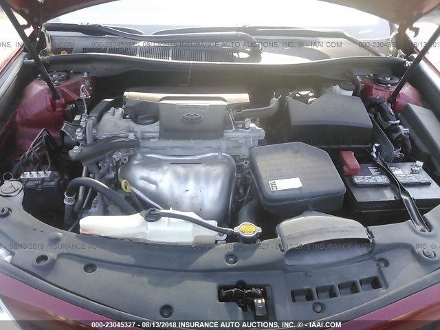 4T1BF1FK5DU653150 - 2013 TOYOTA CAMRY L/SE/LE/XLE 红色 照片 10