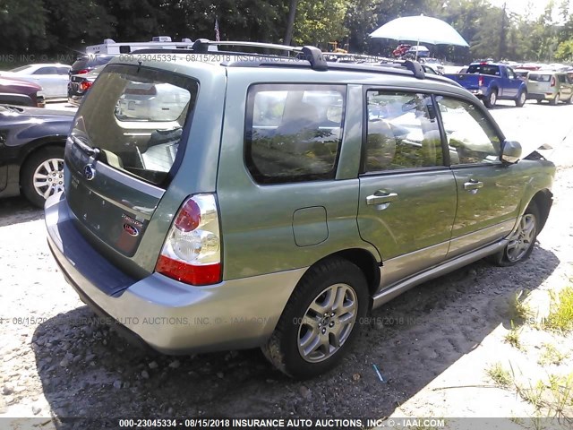 JF1SG67608H715820 - 2008 SUBARU FORESTER 2.5X LL BEAN GREEN photo 4