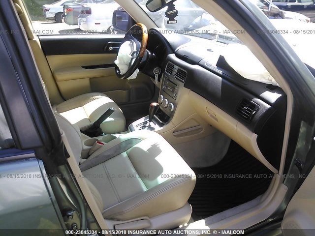 JF1SG67608H715820 - 2008 SUBARU FORESTER 2.5X LL BEAN GREEN photo 5