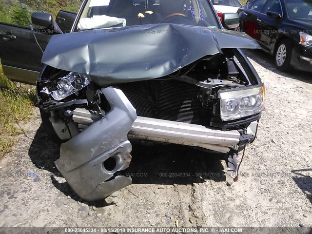 JF1SG67608H715820 - 2008 SUBARU FORESTER 2.5X LL BEAN GREEN photo 6
