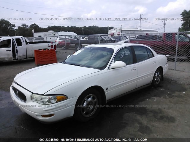 1G4HR54KX2U186591 - 2002 BUICK LESABRE LIMITED WHITE photo 2