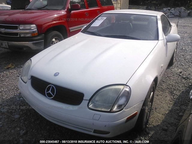 WDBKK47F5YF159950 - 2000 MERCEDES-BENZ SLK 230 KOMPRESSOR WHITE photo 2