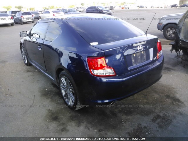 JTKJF5C71D3062478 - 2013 TOYOTA SCION TC 蓝色 照片 3