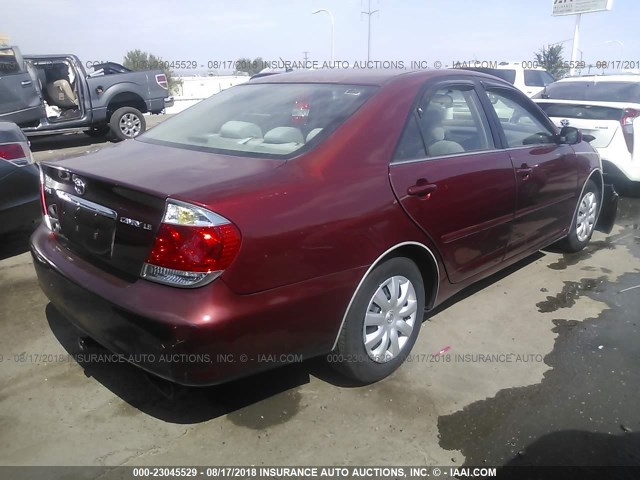 4T1BE32K26U159710 - 2006 TOYOTA CAMRY LE/XLE/SE Qırmızı foto 4