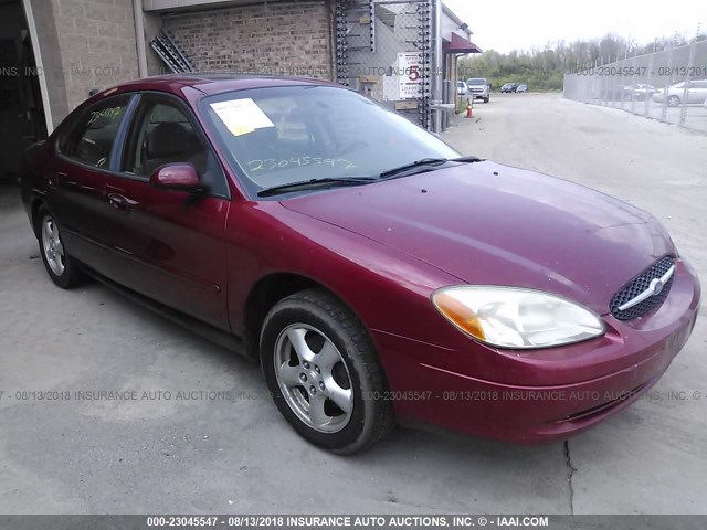 1FAFP55U52G204498 - 2002 FORD TAURUS SES RED photo 1