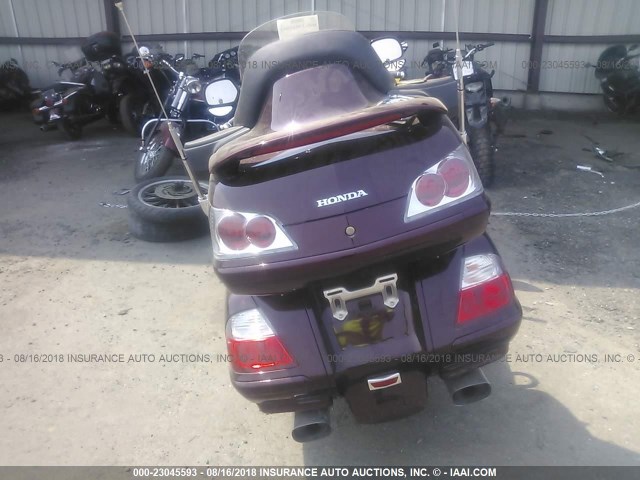 1HFSC47L66A504178 - 2006 HONDA GL1800 BURGUNDY photo 6