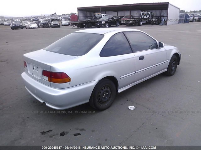 1HGEJ7225YL108930 - 2000 HONDA CIVIC HX SILVER photo 4