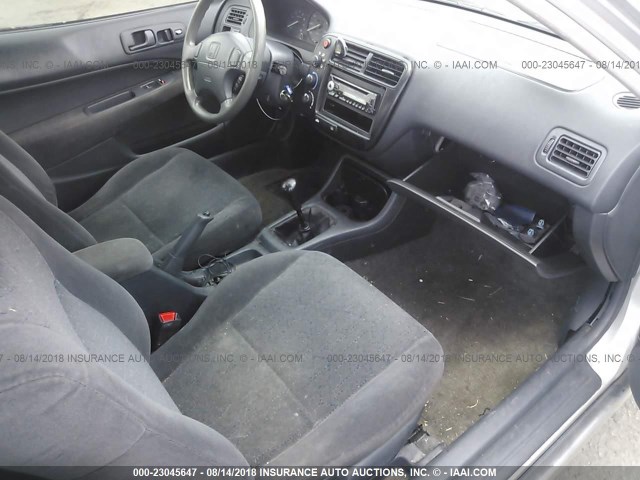 1HGEJ7225YL108930 - 2000 HONDA CIVIC HX SILVER photo 5