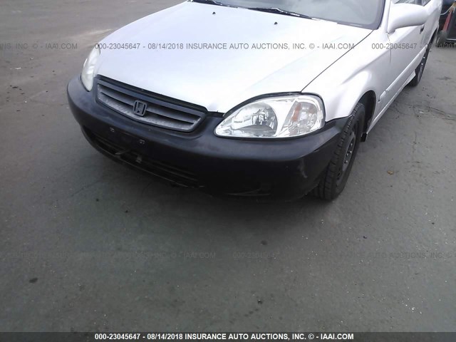 1HGEJ7225YL108930 - 2000 HONDA CIVIC HX SILVER photo 6