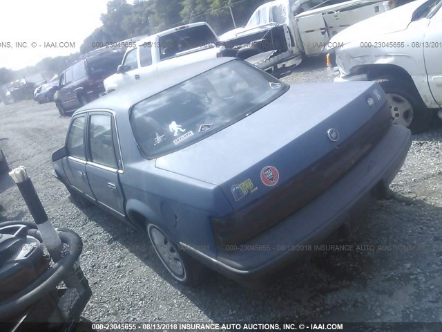 1G4AG55N0P6442491 - 1993 BUICK CENTURY SPECIAL BLUE photo 3