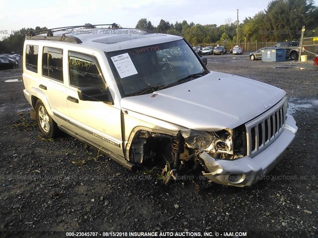 1J8HG48K36C131208 - 2006 JEEP COMMANDER SILVER photo 1
