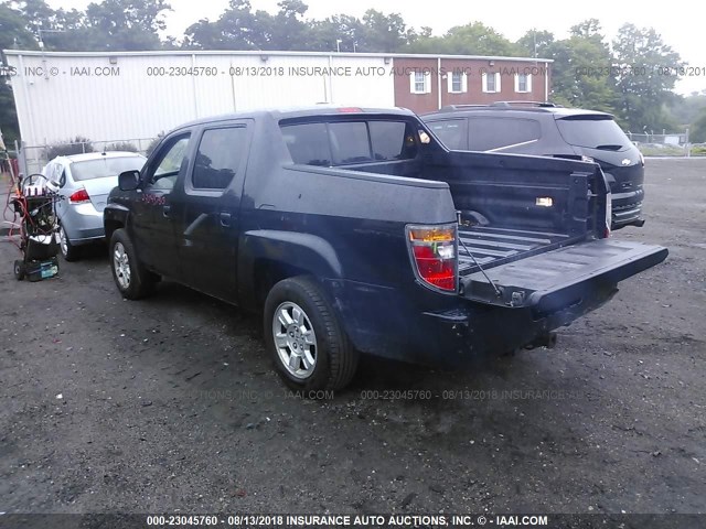 2HJYK16508H532731 - 2008 HONDA RIDGELINE RTL SILVER photo 3