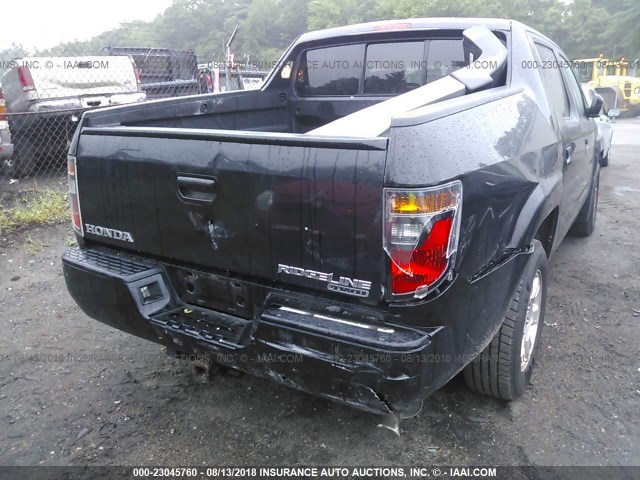 2HJYK16508H532731 - 2008 HONDA RIDGELINE RTL SILVER photo 6