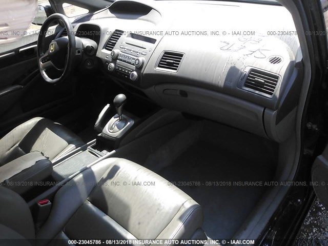 1HGFA16978L026979 - 2008 HONDA CIVIC EXL 黑色 照片 5