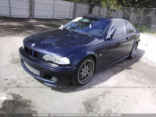 WBABN53402JU39831 - 2002 BMW 330 CI BLUE photo 2