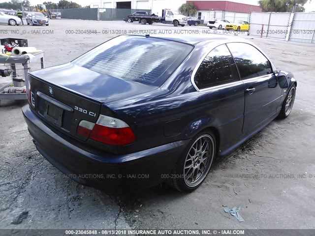 WBABN53402JU39831 - 2002 BMW 330 CI BLUE photo 4