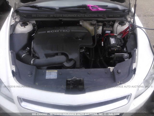 1G1ZH57B684198987 - 2008 CHEVROLET MALIBU 1LT თეთრი ფოტო 10