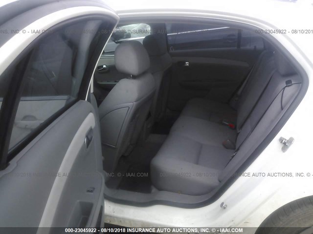 1G1ZH57B684198987 - 2008 CHEVROLET MALIBU 1LT თეთრი ფოტო 8