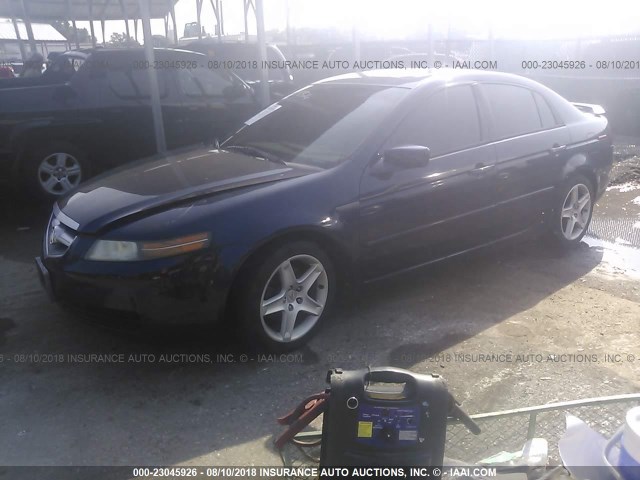 19UUA66265A032366 - 2005 ACURA TL Dark Blue photo 2