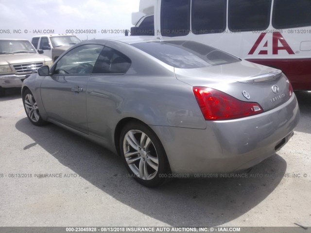 JNKCV64E49M607210 - 2009 INFINITI G37 JOURNEY/SPORT GRAY photo 3