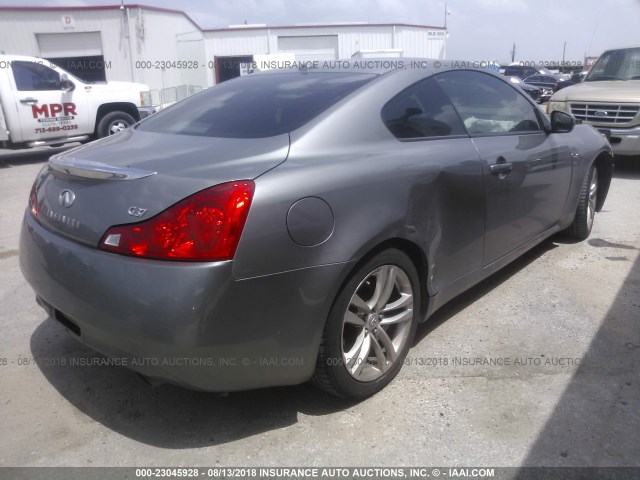 JNKCV64E49M607210 - 2009 INFINITI G37 JOURNEY/SPORT GRAY photo 4