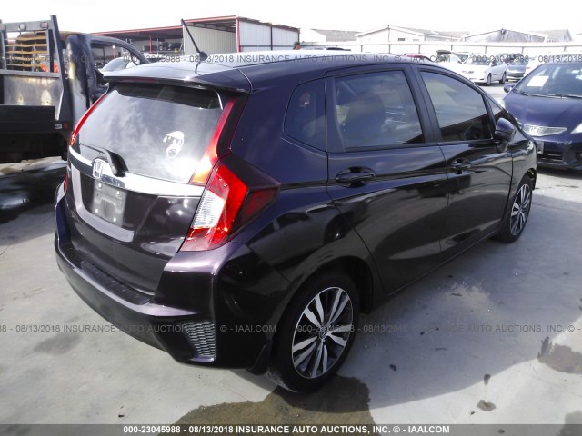 3HGGK5H73HM713282 - 2017 HONDA FIT EX/EXL PURPLE photo 4