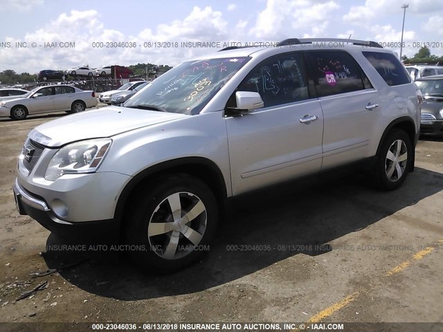 1GKKRREDXBJ293003 - 2011 GMC ACADIA SLT-1 SILVER photo 2