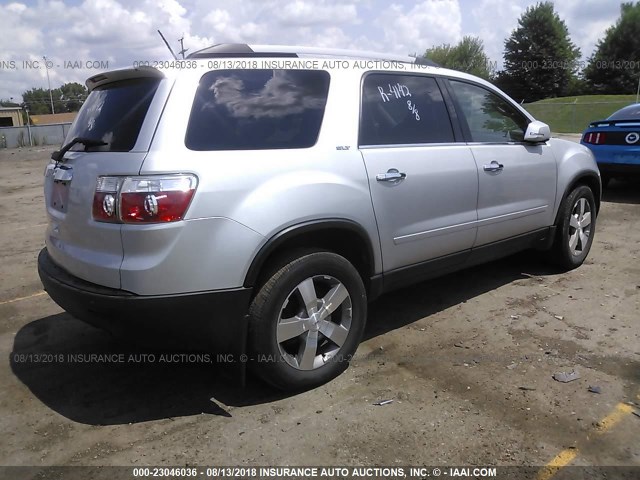 1GKKRREDXBJ293003 - 2011 GMC ACADIA SLT-1 Srebrny zdjęcie 4