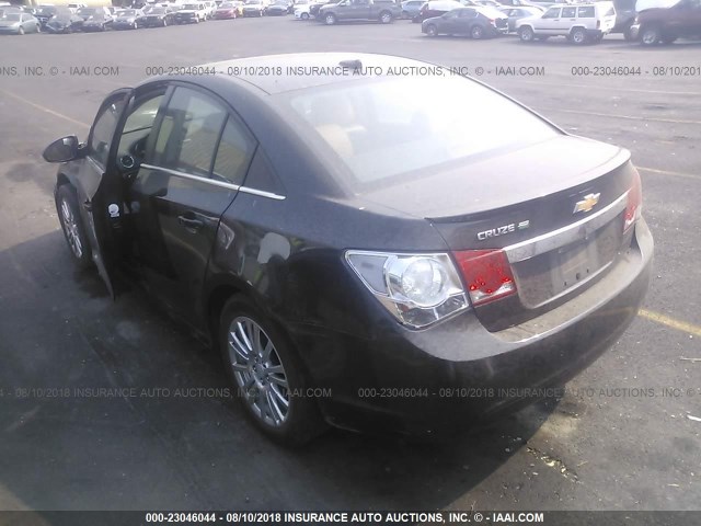 1G1PK5SC2C7317294 - 2012 CHEVROLET CRUZE ECO BLACK photo 3