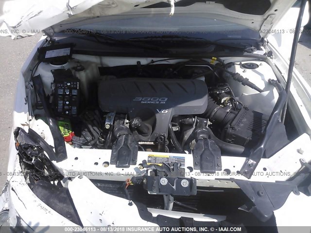 2G2WP522951299165 - 2005 PONTIAC GRAND PRIX WHITE photo 10