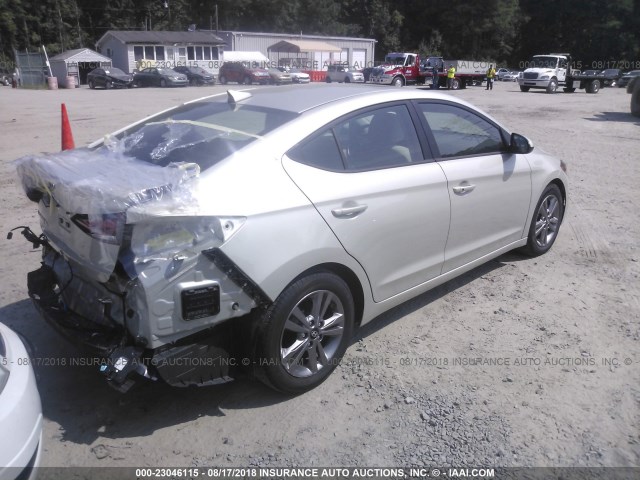 5NPD84LF1HH173137 - 2017 HYUNDAI ELANTRA SE/VALUE/LIMITED SILVER photo 4