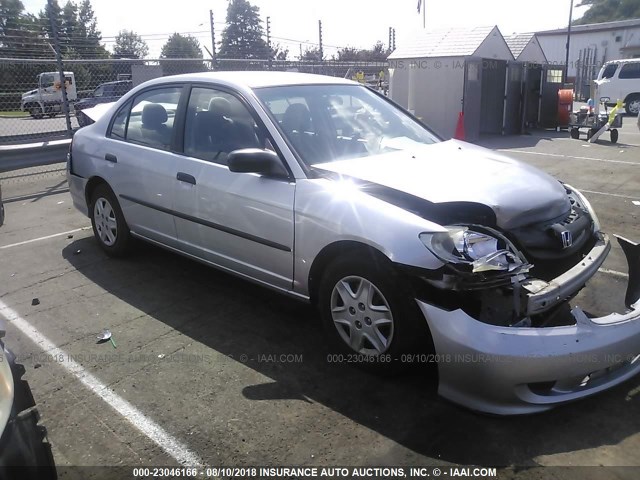 1HGES16374L025409 - 2004 HONDA CIVIC DX VP GRAY photo 1