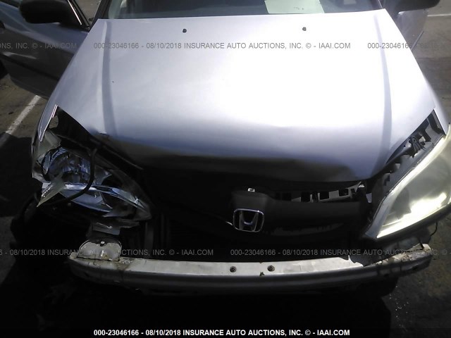 1HGES16374L025409 - 2004 HONDA CIVIC DX VP GRAY photo 10