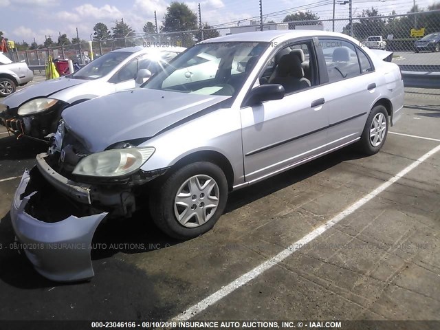 1HGES16374L025409 - 2004 HONDA CIVIC DX VP 灰色 照片 2