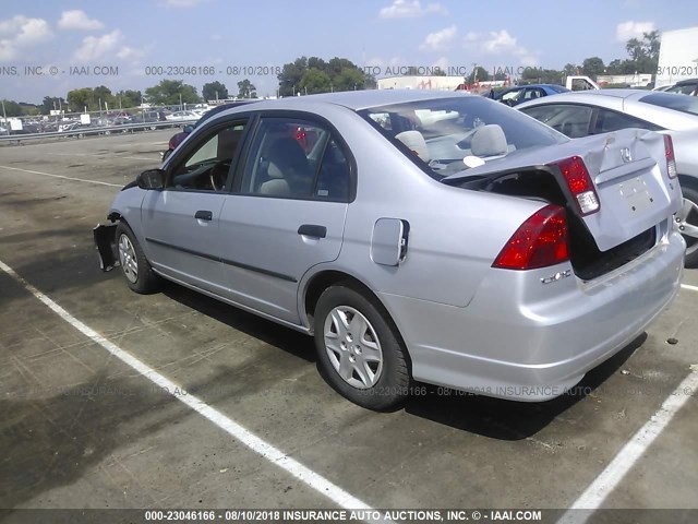 1HGES16374L025409 - 2004 HONDA CIVIC DX VP GRAY photo 3