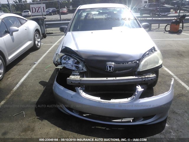 1HGES16374L025409 - 2004 HONDA CIVIC DX VP 灰色 照片 6