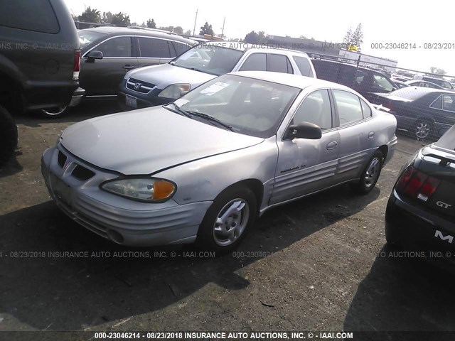 1G2NE52E9XC507540 - 1999 PONTIAC GRAND AM SE SILVER photo 2