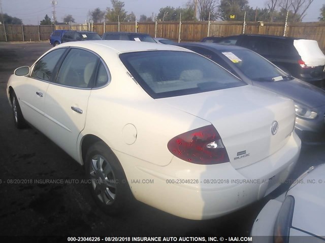 2G4WC552761254807 - 2006 BUICK LACROSSE CX WHITE photo 3