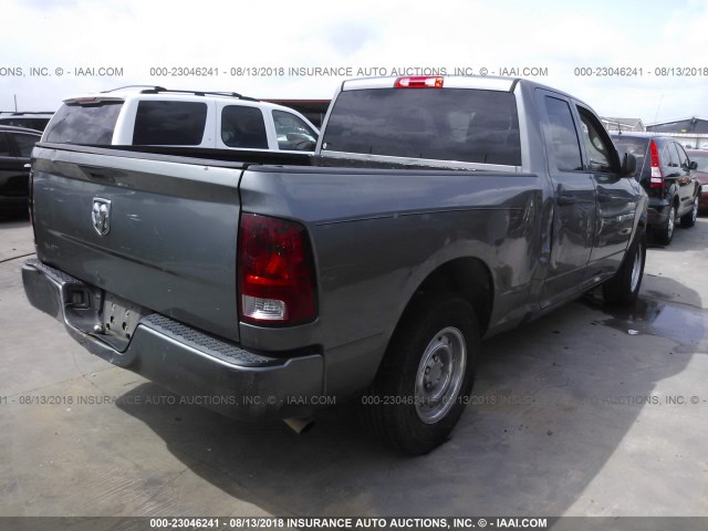 1D7RB1GK8BS584286 - 2011 DODGE RAM 1500 GRAY photo 4