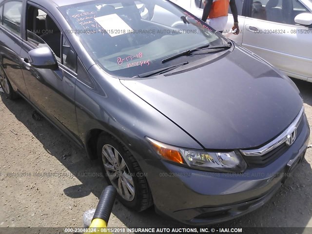 2HGFB2F9XCH582597 - 2012 HONDA CIVIC EXL 灰色 照片 1