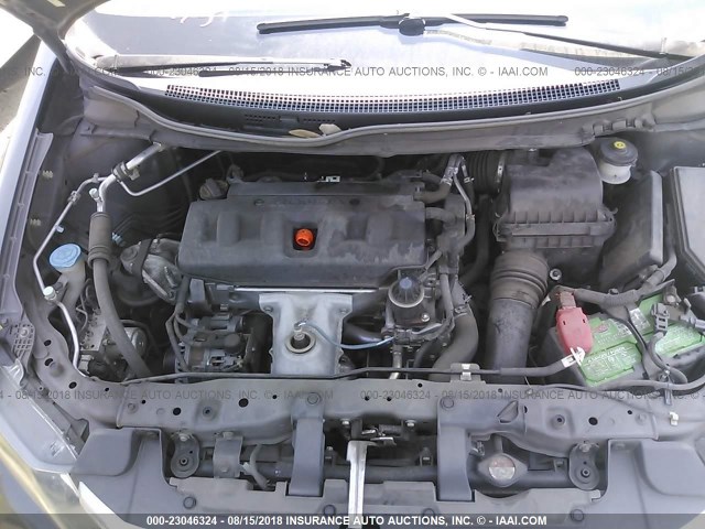 2HGFB2F9XCH582597 - 2012 HONDA CIVIC EXL 灰色 照片 10