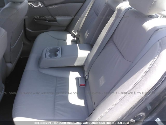 2HGFB2F9XCH582597 - 2012 HONDA CIVIC EXL GRAY photo 8