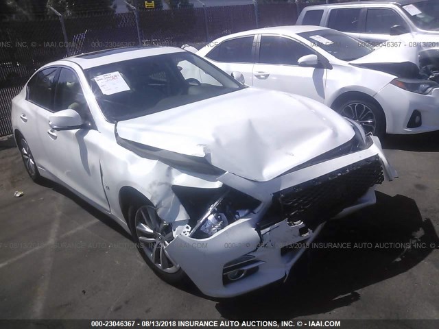 JN1BV7AP6FM344919 - 2015 INFINITI Q50 PREMIUM/SPORT WHITE photo 1