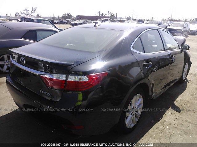 JTHBW1GG5E2069437 - 2014 LEXUS ES 300H BLACK photo 4