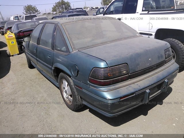 1G2WJ52M1SF295764 - 1995 PONTIAC GRAND PRIX SE ტურკოუსი ფოტო 3