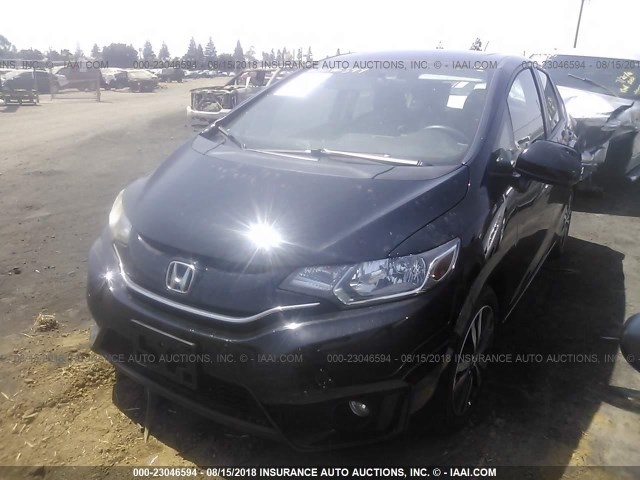 JHMGK5H77GS003756 - 2016 HONDA FIT EX/EXL BLACK photo 2